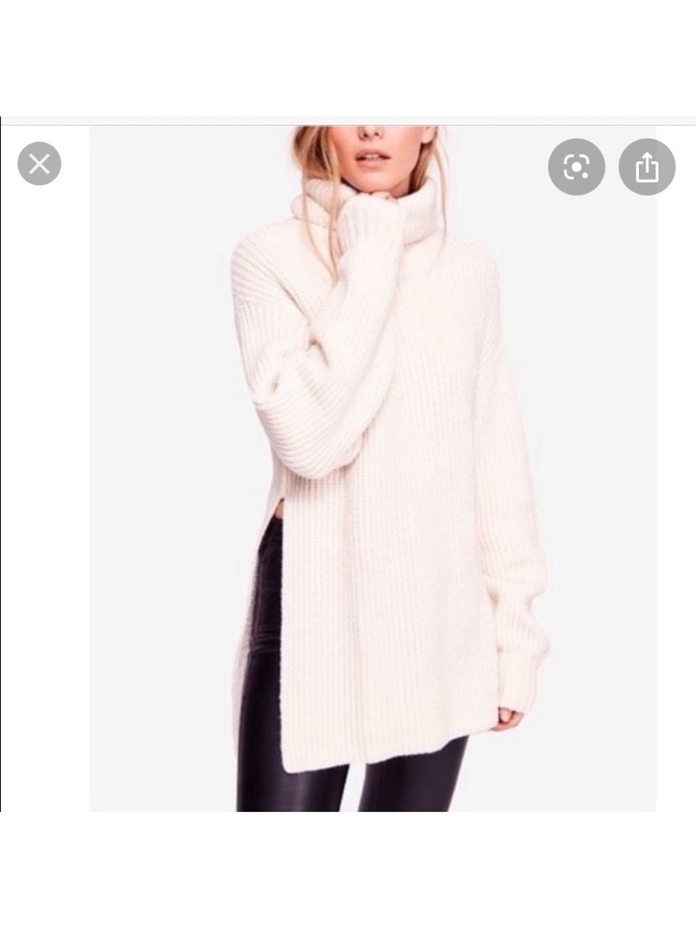 Free People Eleven Sweater Turtleneck Sweater size Medium